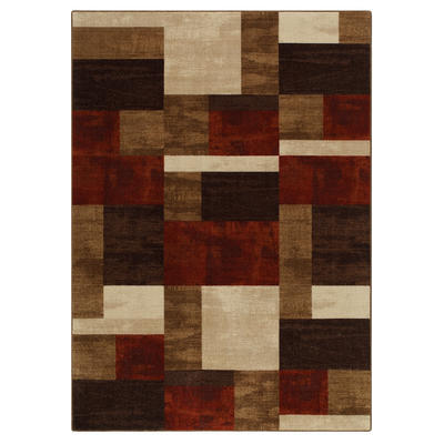 Essential Home Gallery Rug Collection - Modern Geo Chocolate