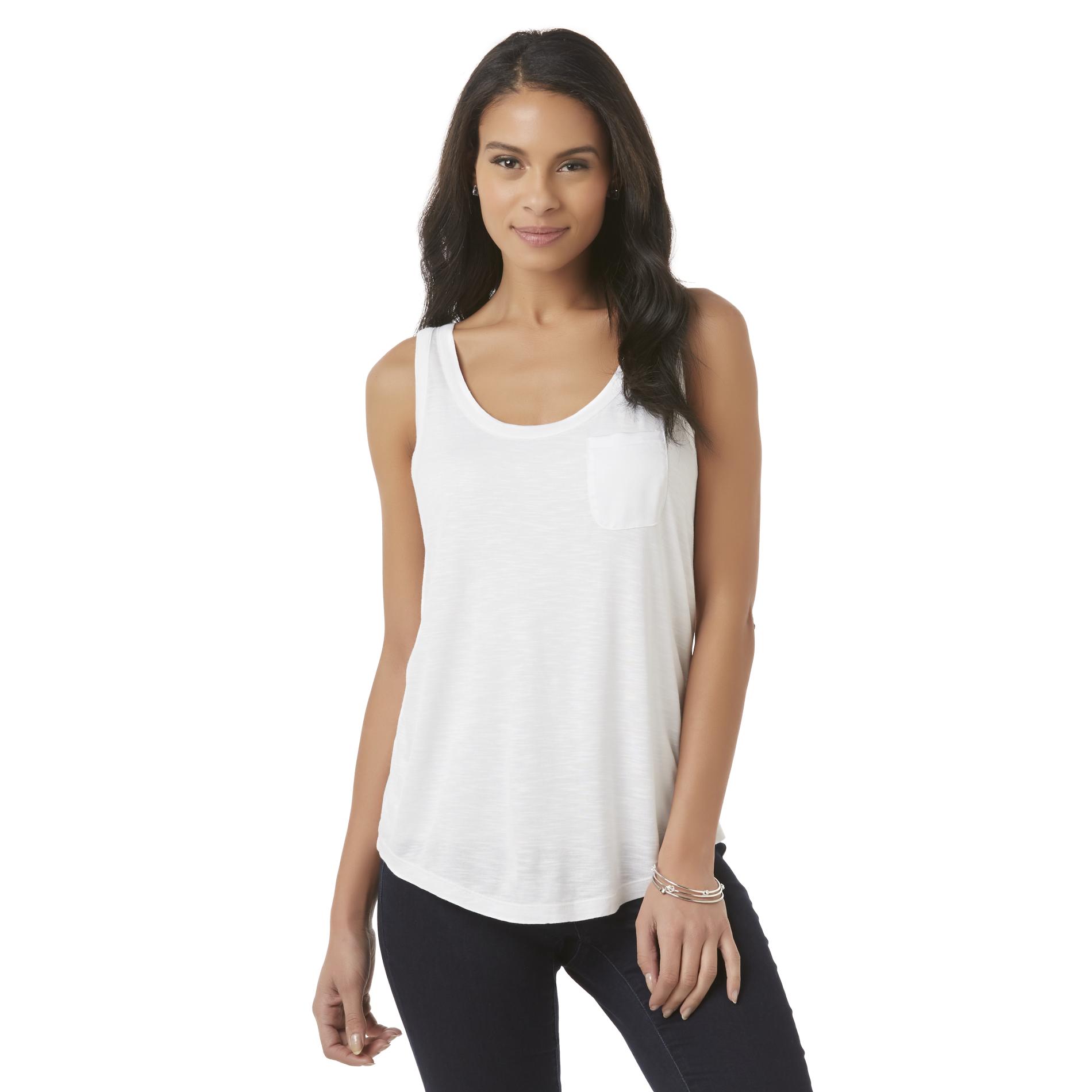 Attention Women's Mixed Media Tank Top | Shop Your Way: Online Shopping ...