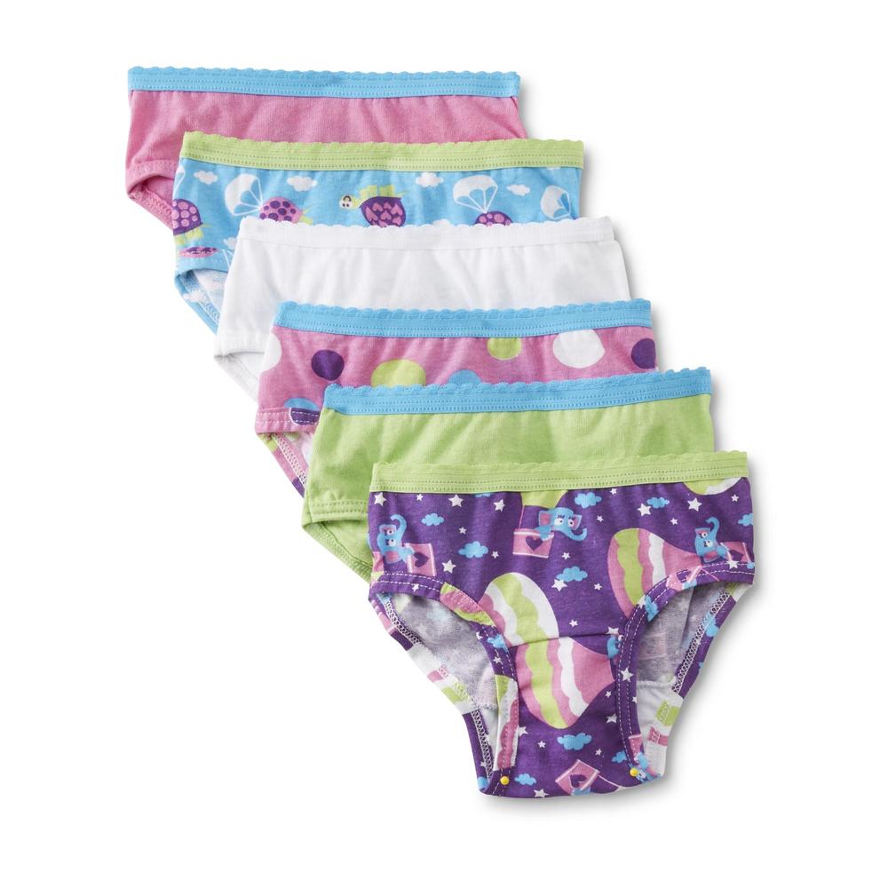 Fruit of the Loom Toddler Girl's 6-Pairs Hipster Panties