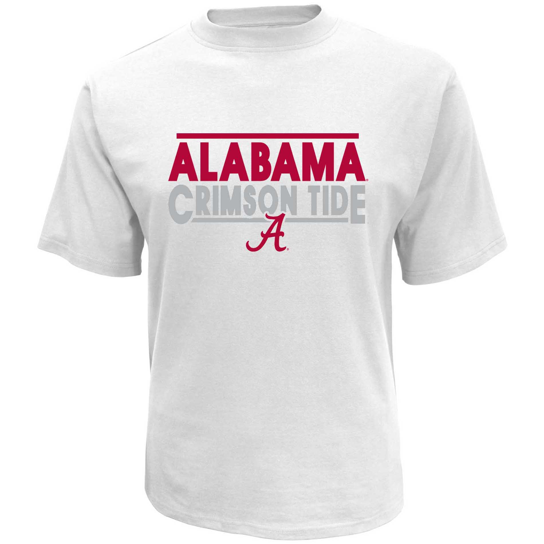 NCAA Mens' Alabama Crimson Tide Short Sleeve Print Tee