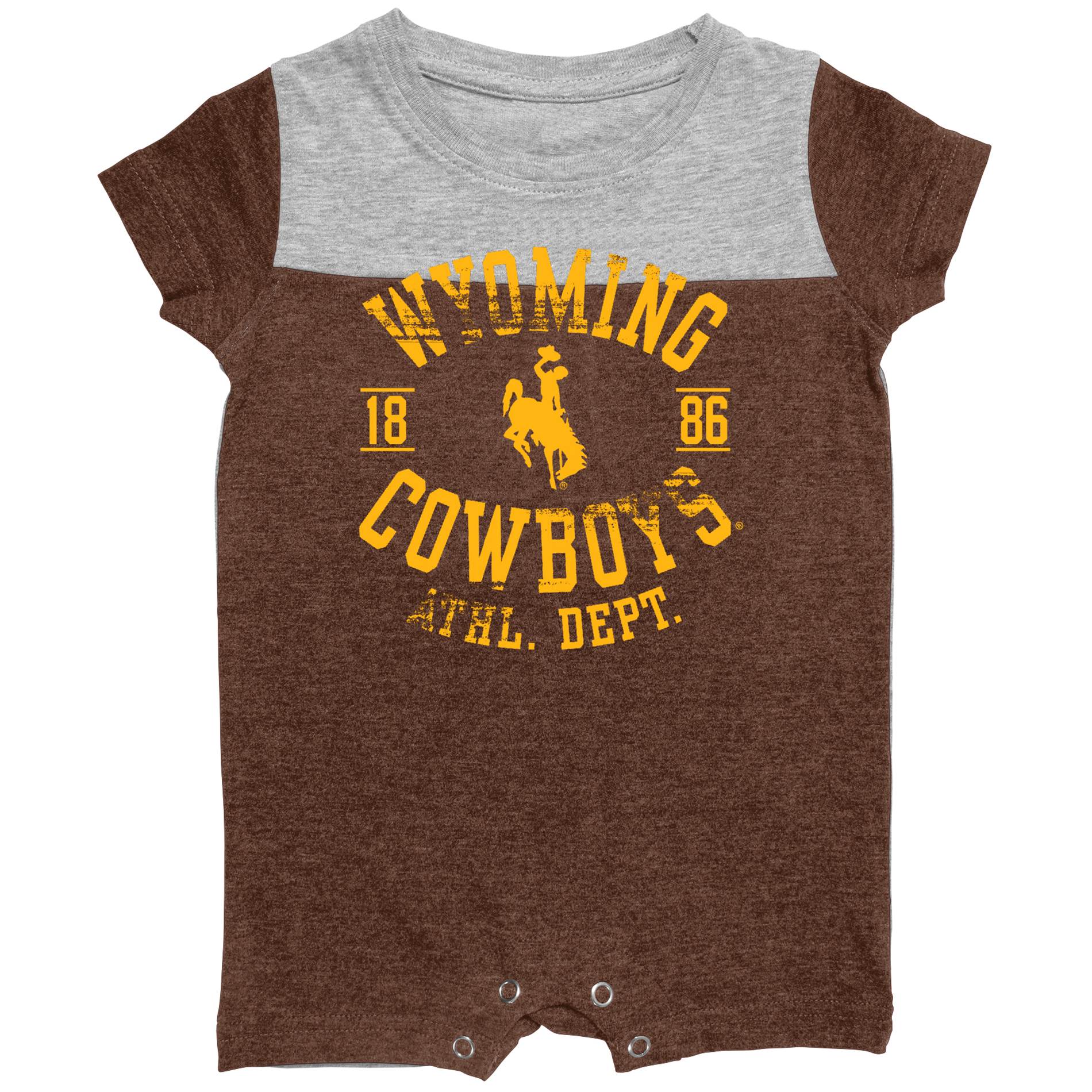 Infant University of Wyoming Cowboys and Cowgirls Romper