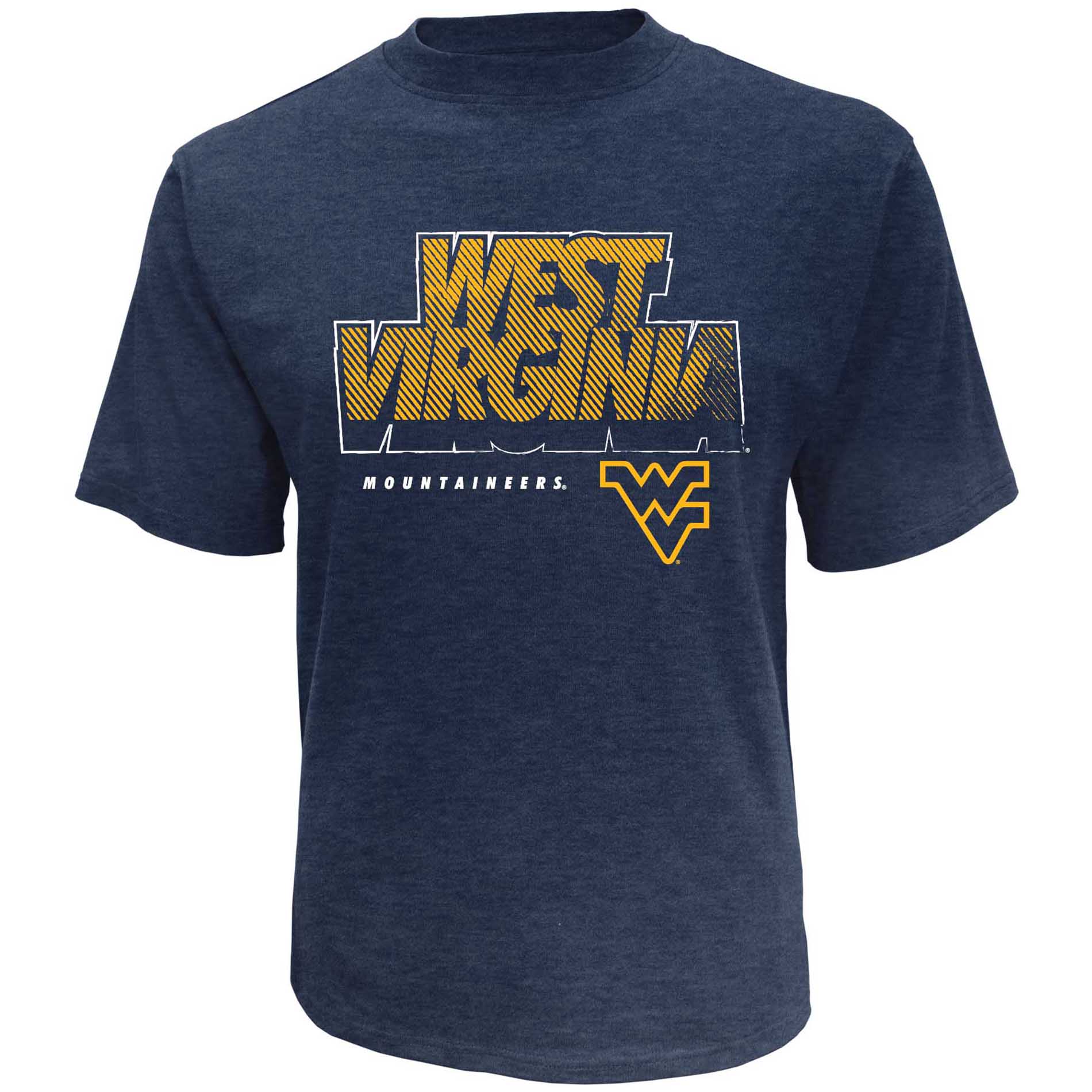 NCAA Men's Big & Tall West Virginia University Mountaineers Short Sleeve Print Tee