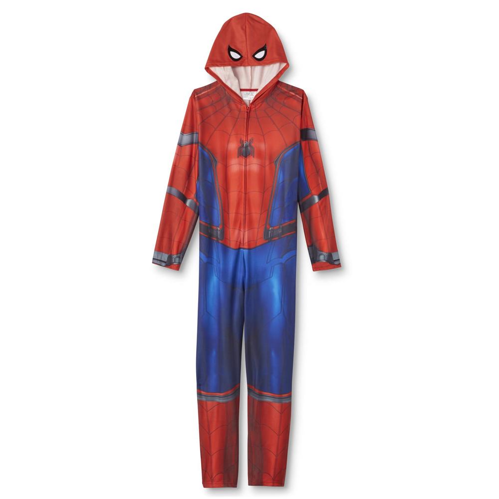 Spider-Man Men's One-Piece Fleece Pajamas