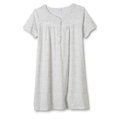 Fundamentals Women's Plus Short-Sleeve Nightgown - Floral