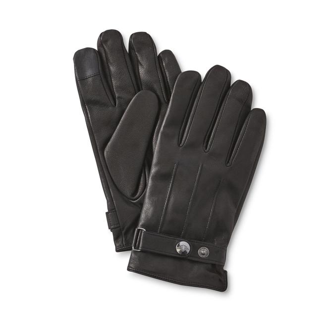 Dockers Men's Touchscreen Leather Gloves