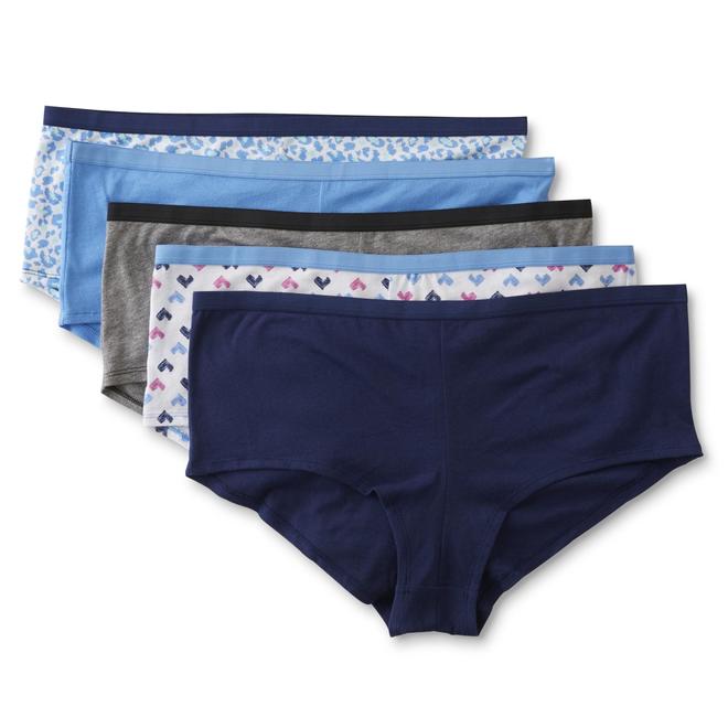 Joe Boxer Women's Plus 6Pack Boy Short Panties