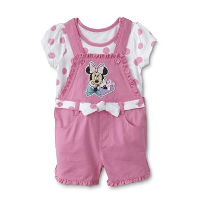 Disney Minnie Mouse Infant & Toddler Girl's Shortalls & Top