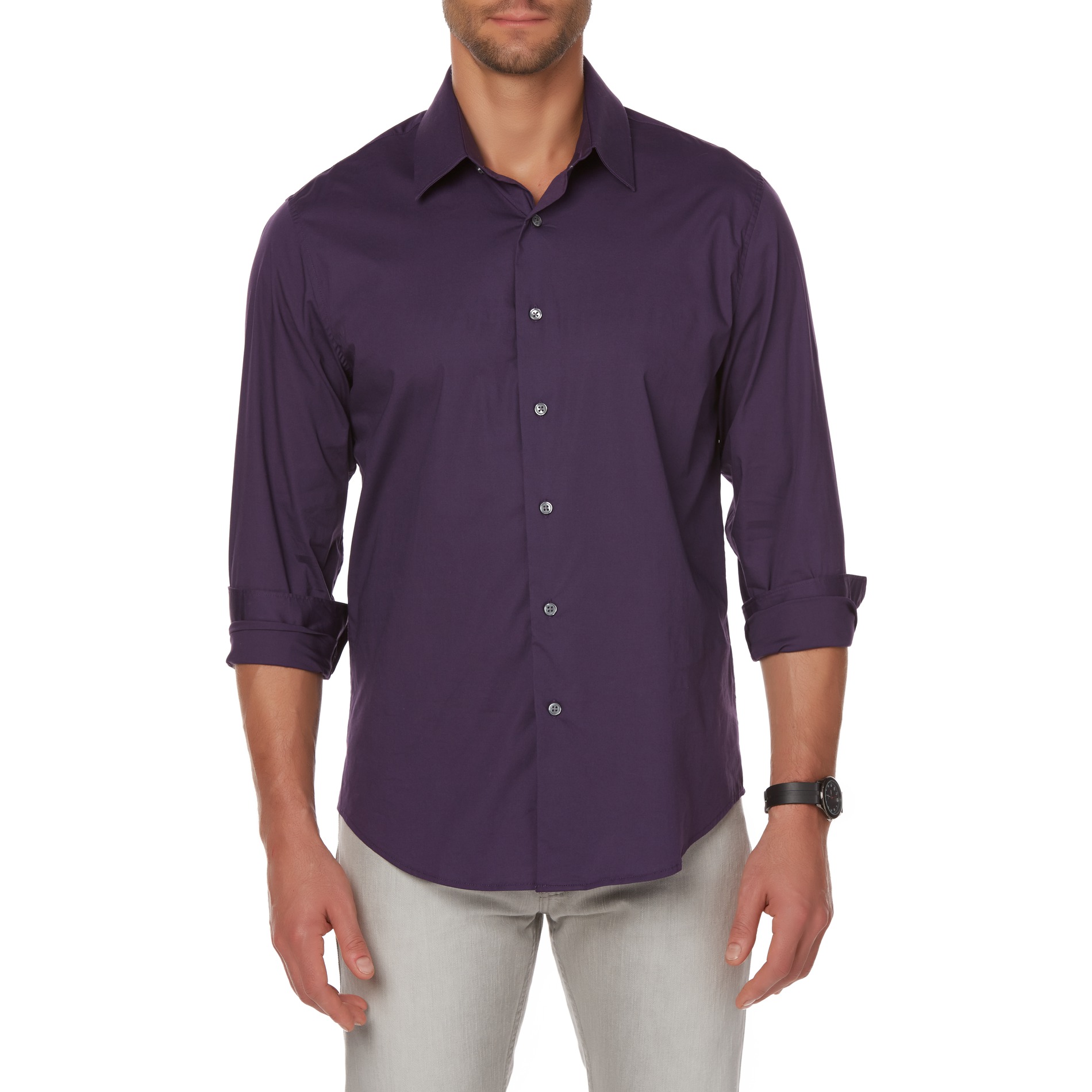 structure slim fit dress shirt