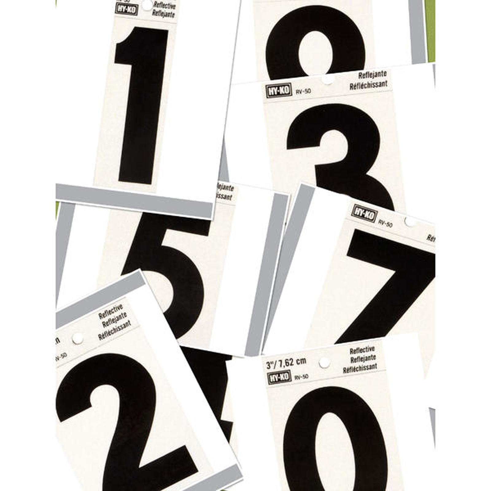 Hy-Ko Products 3-Inch Reflective House Numbers