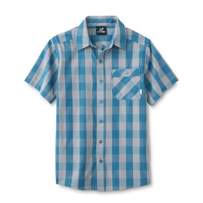 Amplify Boy's Button-Front Shirt - Checkered