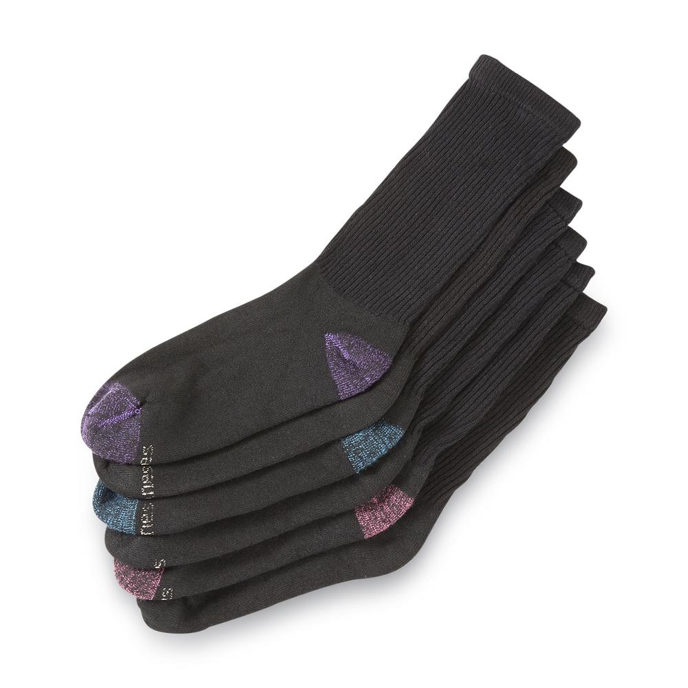 Hanes Women's Crew Design Socks - 6pr