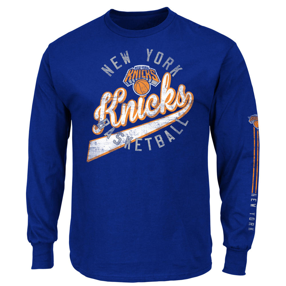NBA Men&#8217;s Long-Sleeve T-Shirt - New York Knicks