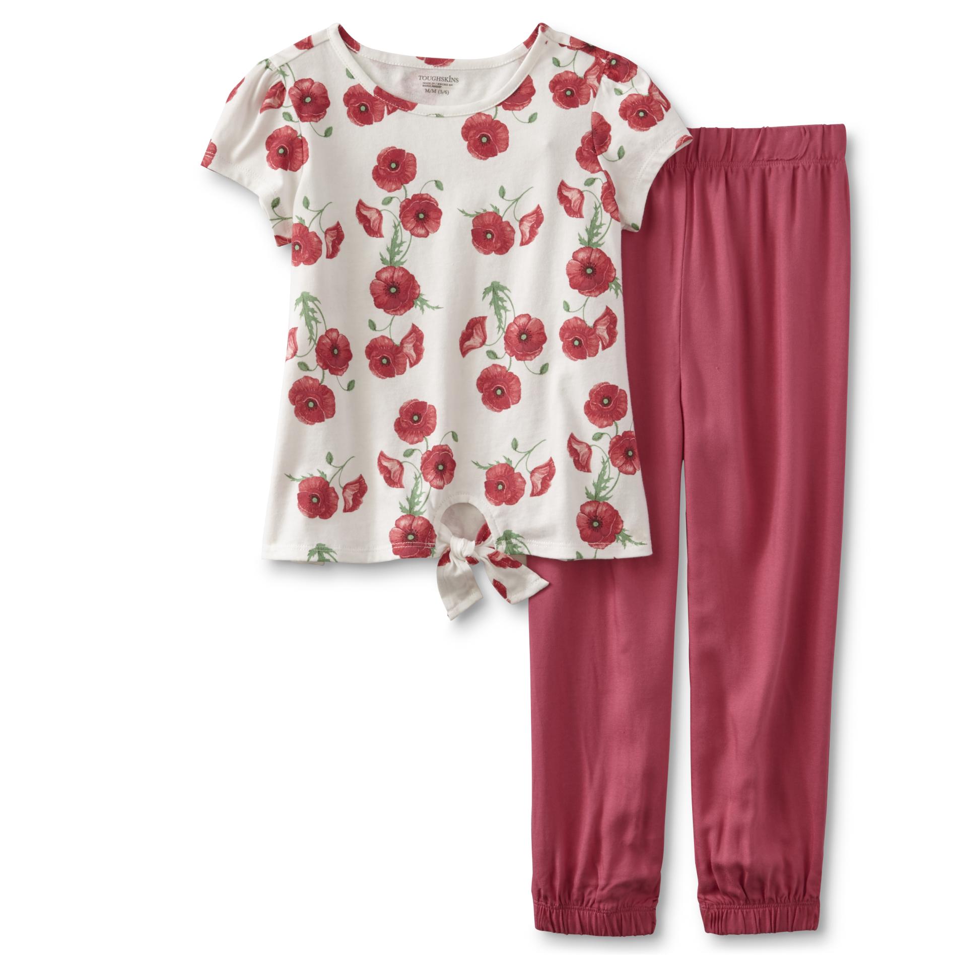 Toughskins Infant & Toddler Girls' T-Shirt & Pants - Floral