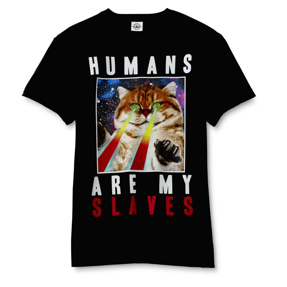 C-Life Men's Graphic T-Shirt - Laser Cat