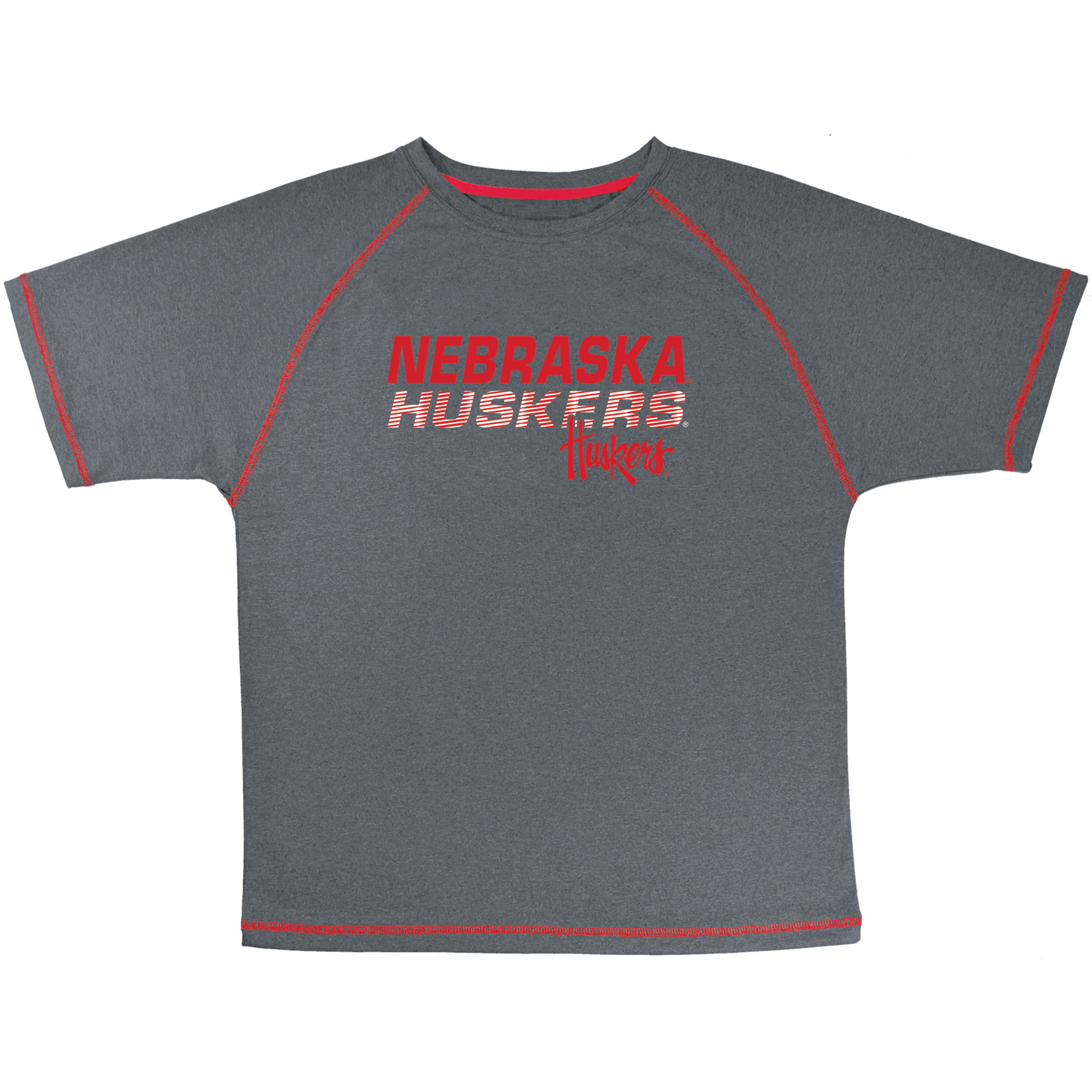 NCAA Toddler Boys&#8217; Short-Sleeve Raglan T-Shirt - Nebraska Cornhuskers