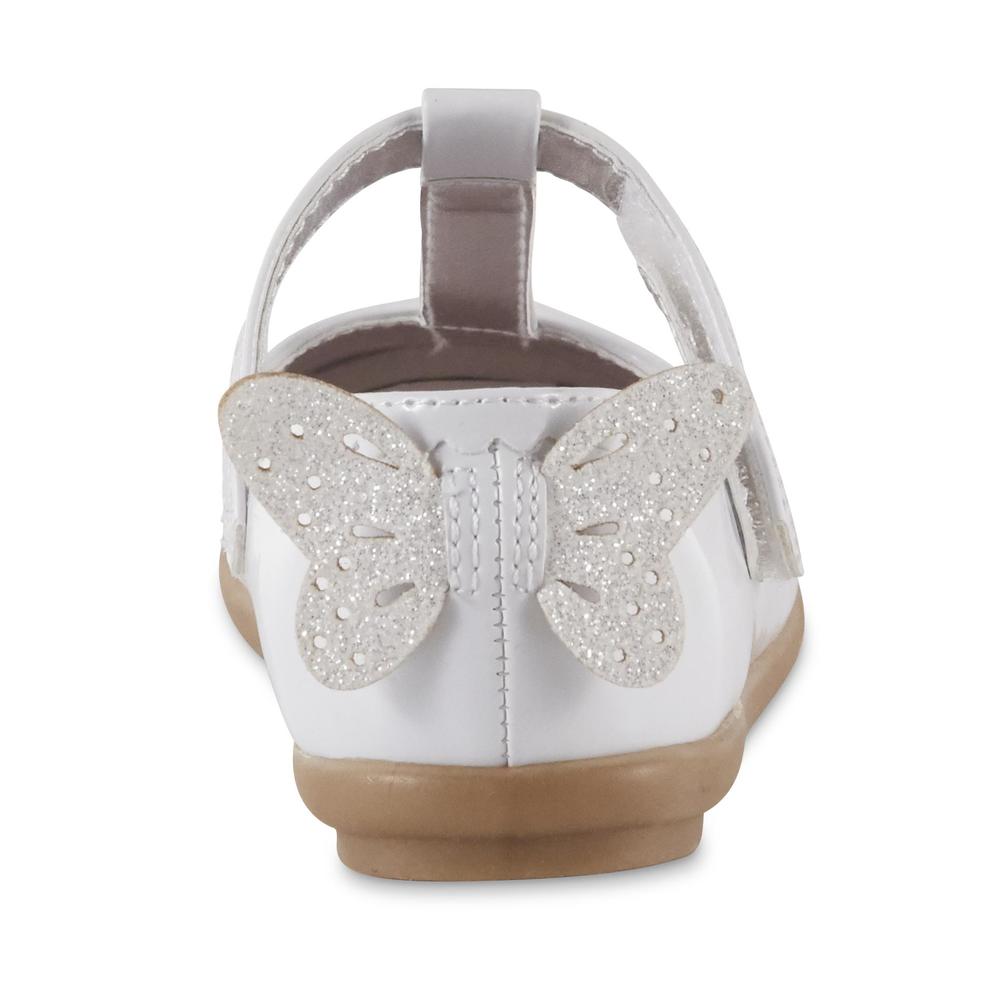 Sparkle & Tux Toddler Girls' Flutter White Mary Jane Dress Shoe
