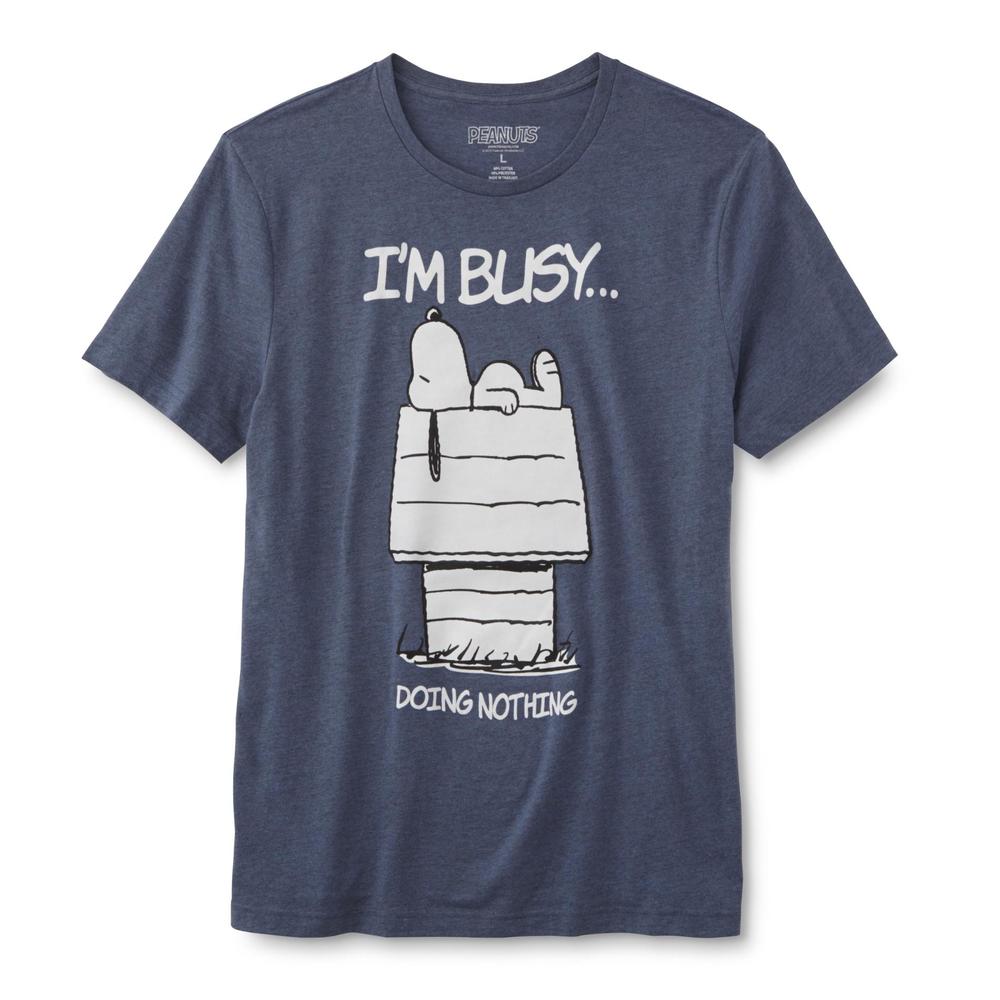 Peanuts By Schulz Snoopy Men's Graphic T-Shirt - I'm Busy
