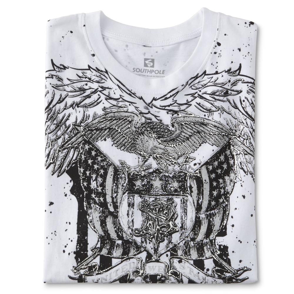 Southpole Young Men's Graphic T-Shirt - Eagle & Flag