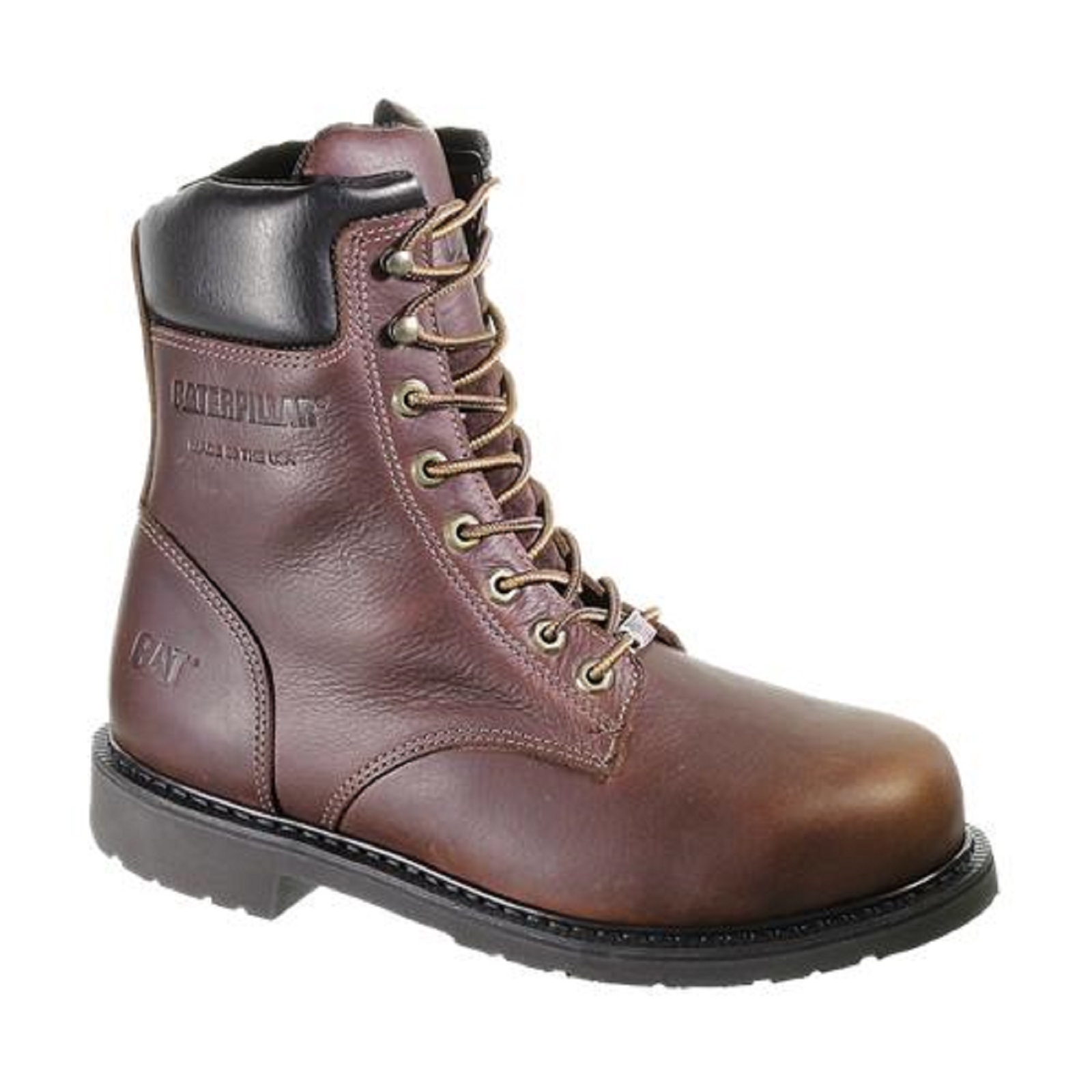 Cat Footwear Men's Liberty Brown Leather Steel Toe Work Boot