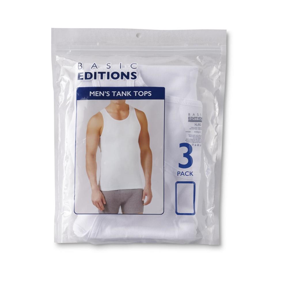 Basic Editions Men's 3Pack Tank Tops