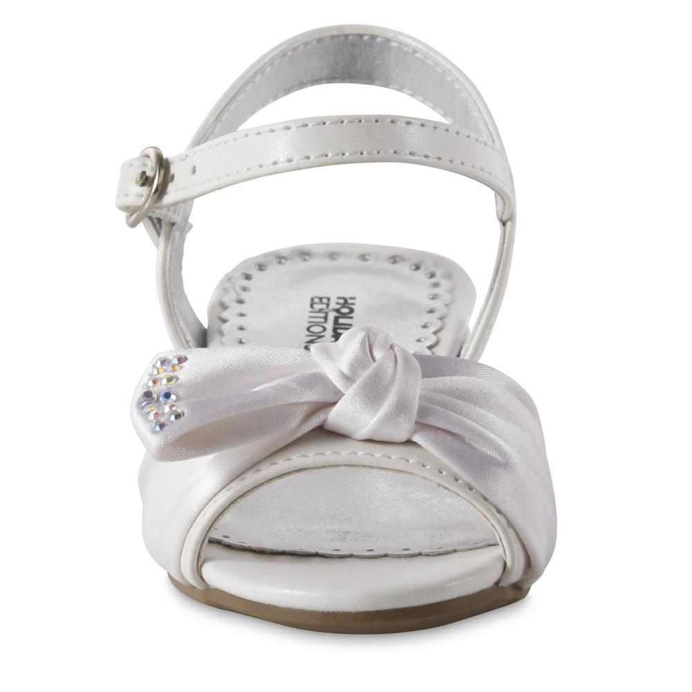Holiday Editions Toddler Girls' Cheri 2 Dress Sandal - White