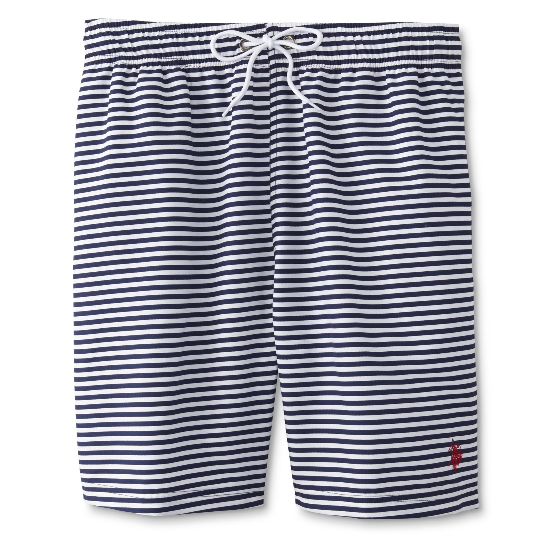 U.S. Polo Assn. Men's Swim Trunks - Striped