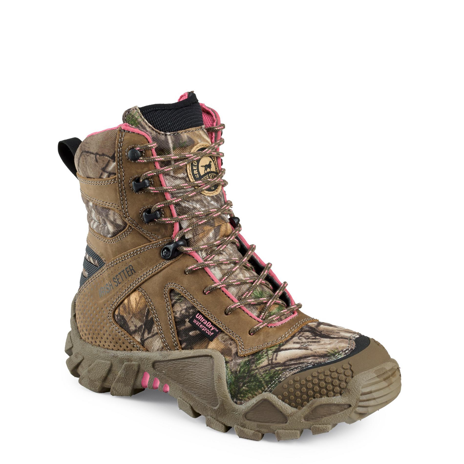 Irish Setter Boots by Red Wing Shoes Women's Vaprtrek Brown Waterproof Hunting Boot