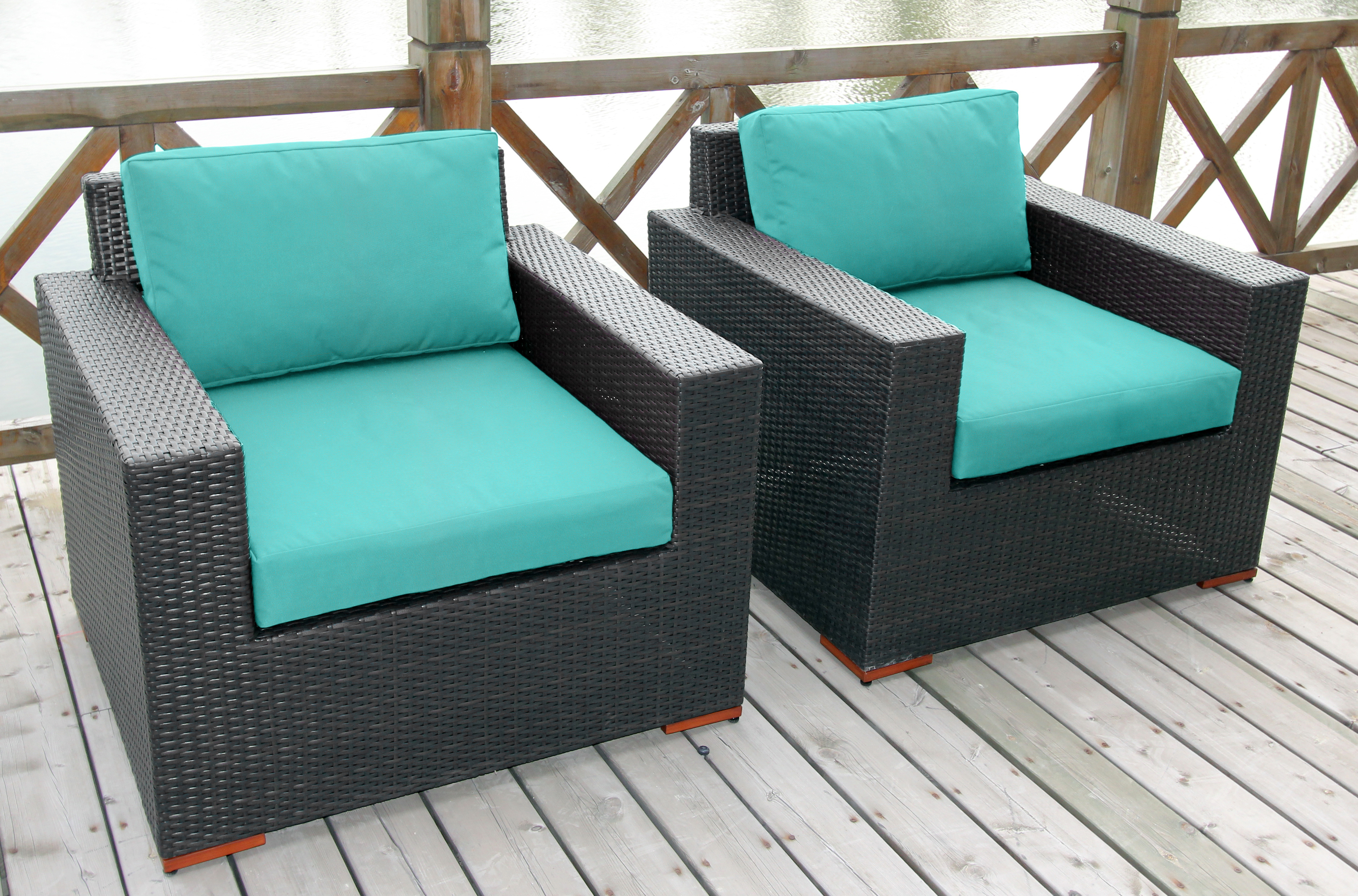 Bellini Home and Gardens Wildon 2 Pk. Deep Seating Club Chairs Featuring Sunbrella Fabric