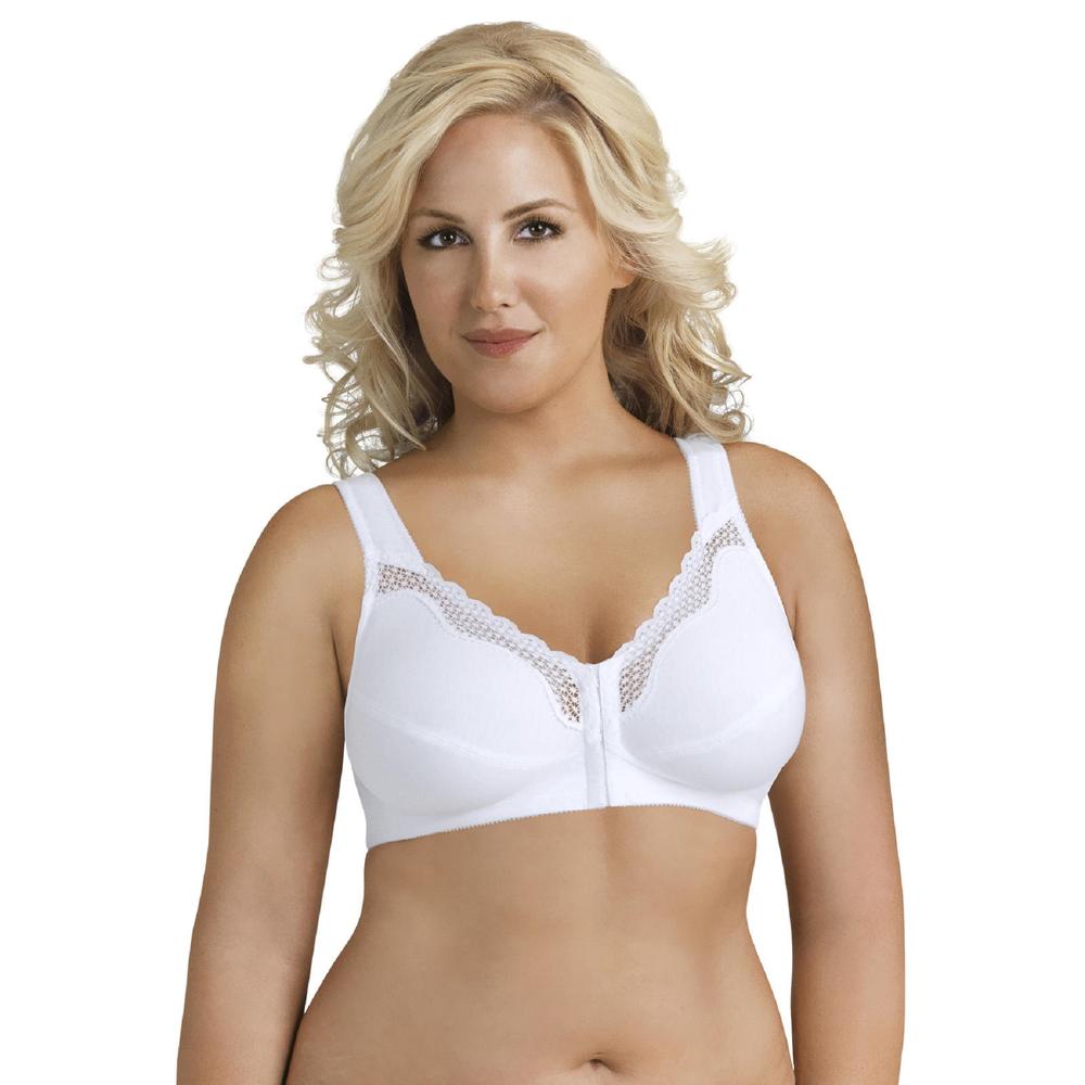 Exquisite Form Fully® Front Close Cotton Posture Bra with Lace -5100531