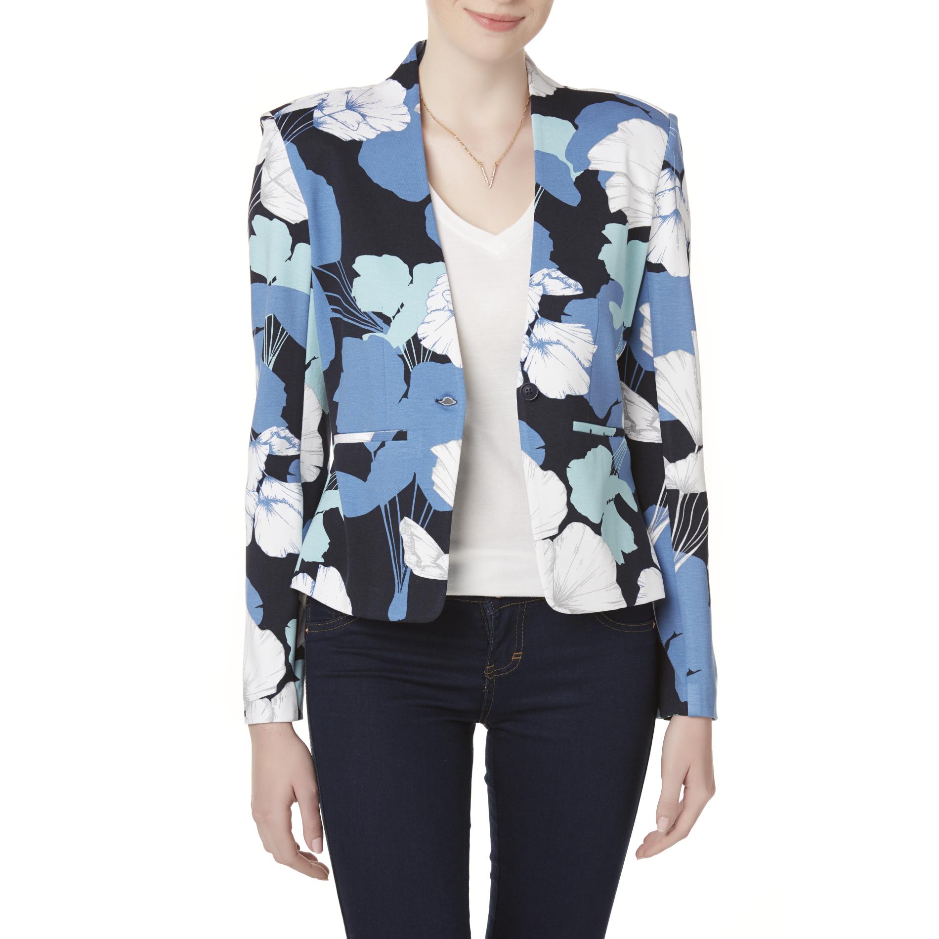 Simply Styled Petites' Ponte Knit Jacket - Floral