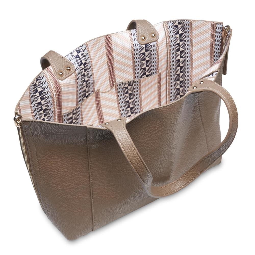 Women's Reversible Tote Bag - Geometric