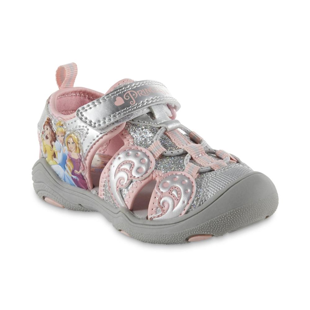 Disney Toddler Girls' Princess Sport Sandal - Gray/Pink