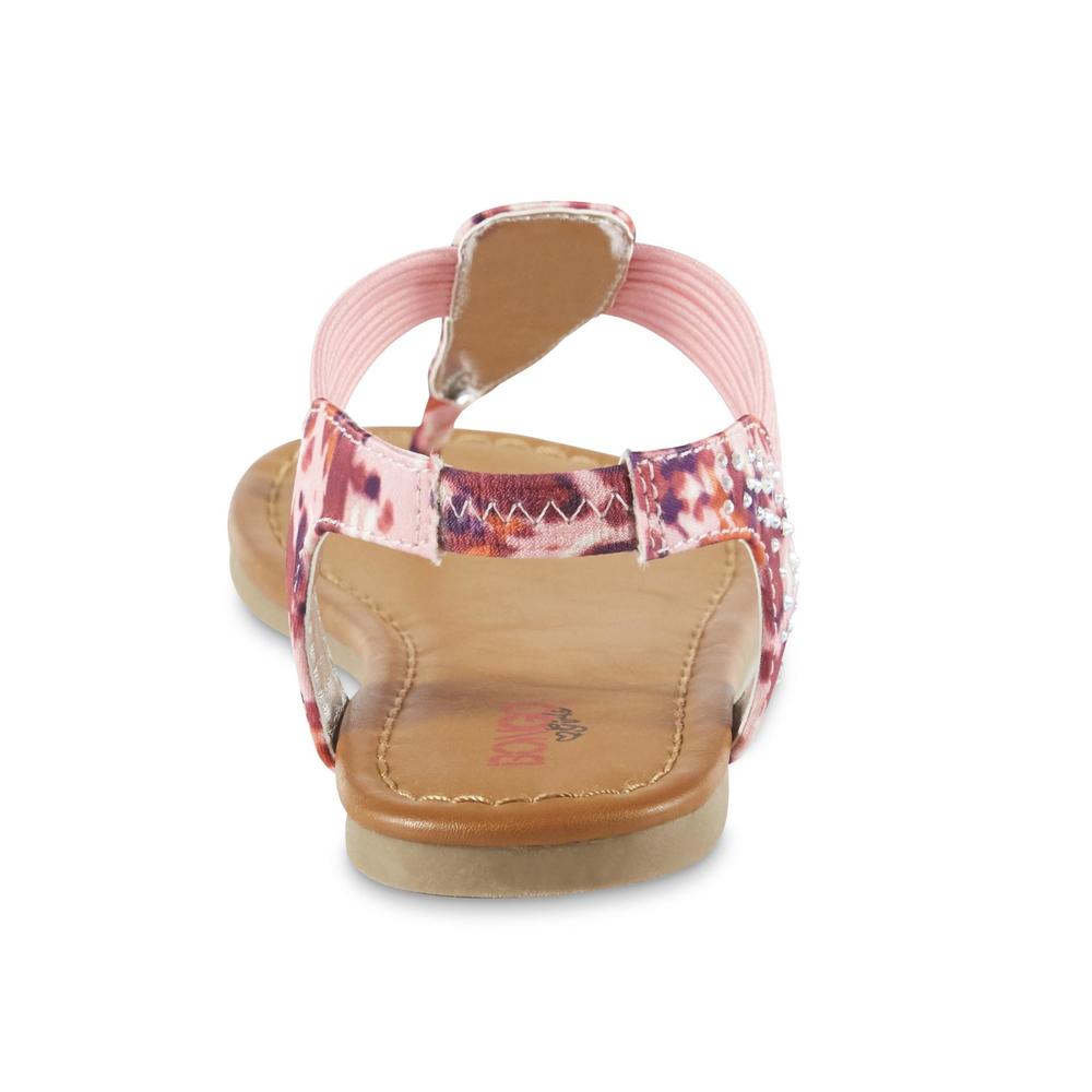 Bongo Girls' Josephina Embellished Thong Sandal - Pink
