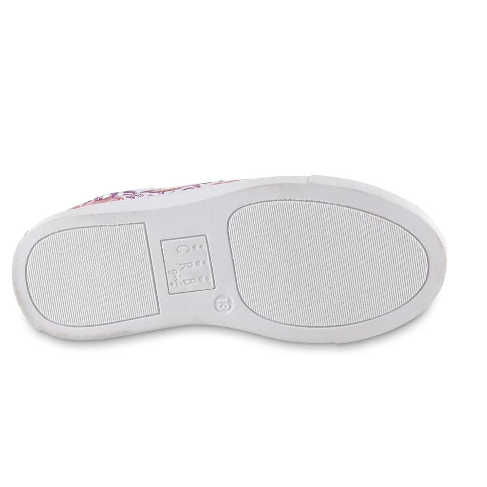 CRB Girl Youth Girls' Felicia Embroidered Sneaker - White Multi