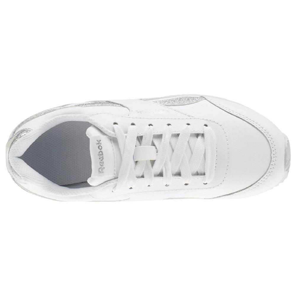 Reebok Girls' Royal Classic Jogger White/Silver Athletic Shoe