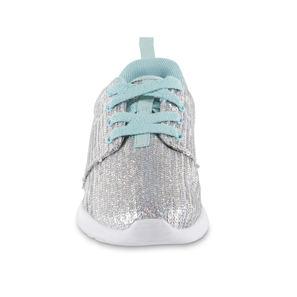 Athletech Girls' Sneaker - Mint/Sequin