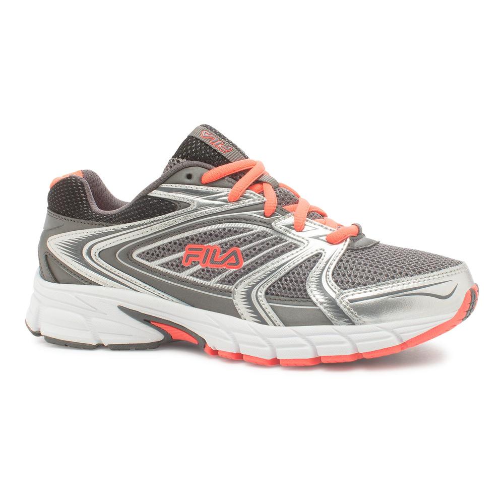 Fila Women's Reckoning 7 Gray/Silver/Coral Athletic Shoe