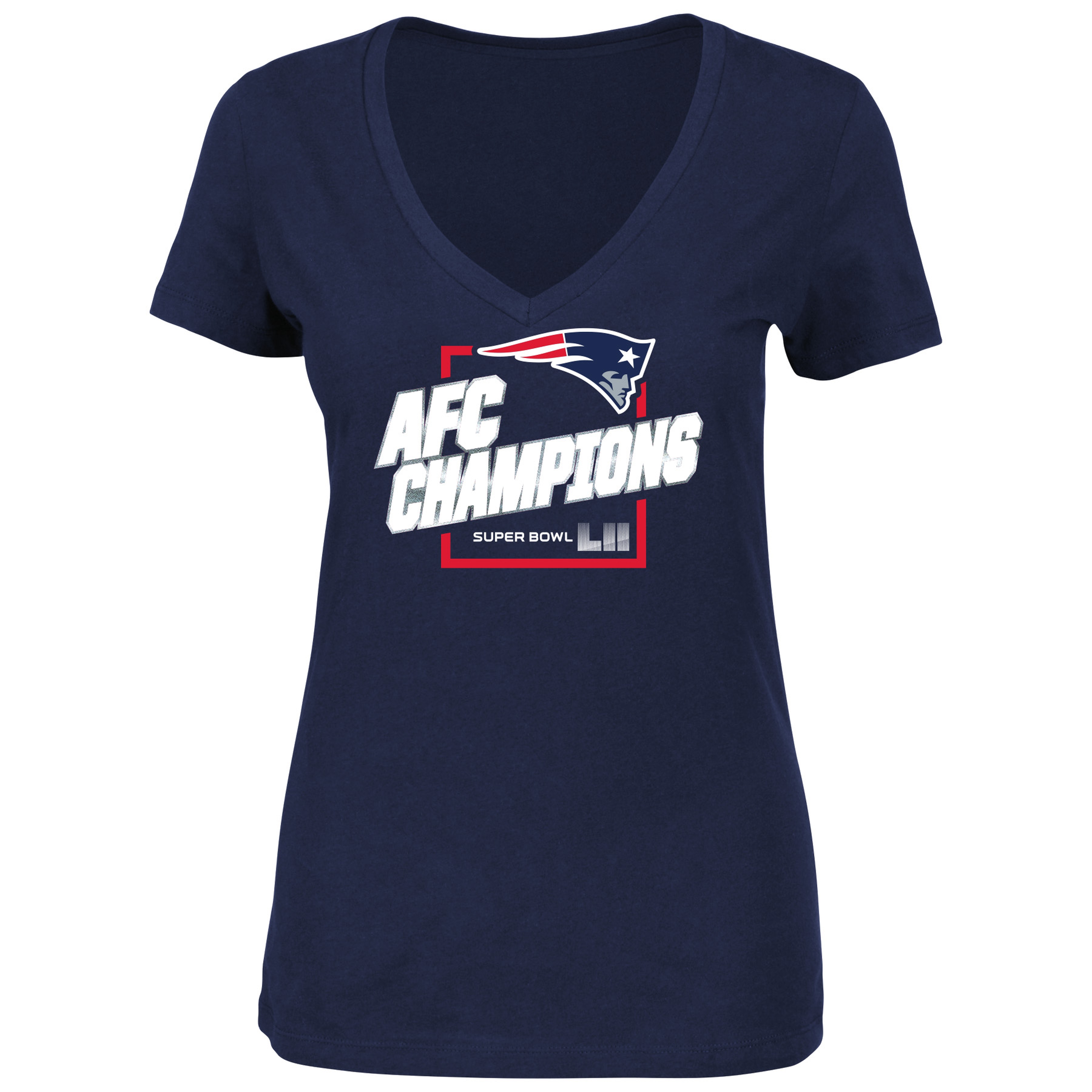 NFL Women’s V-Neck New England Patriots Top, Size: Small NFL Women’s V-Neck New England Patriots Top, Size: Small