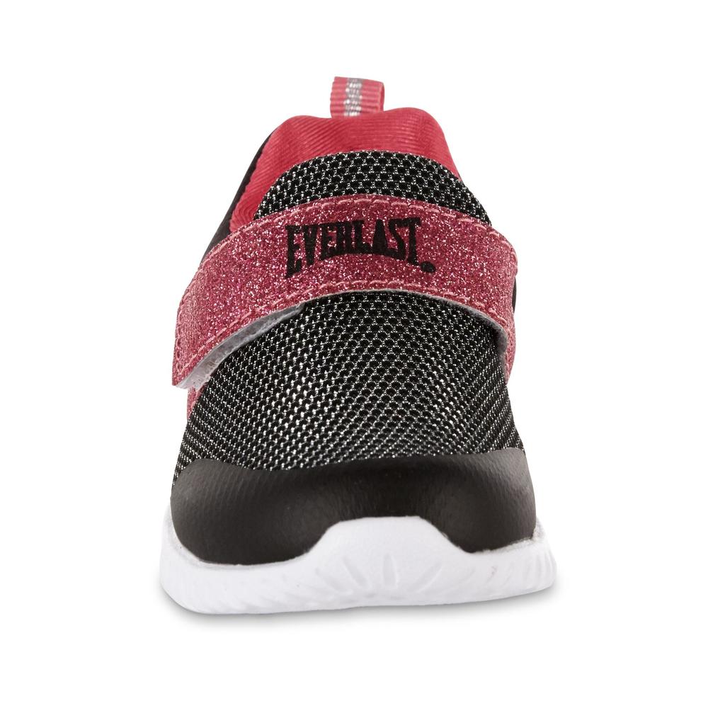 Everlast&reg; Toddler Girls' Trendy Pink/Black Athletic Sneaker