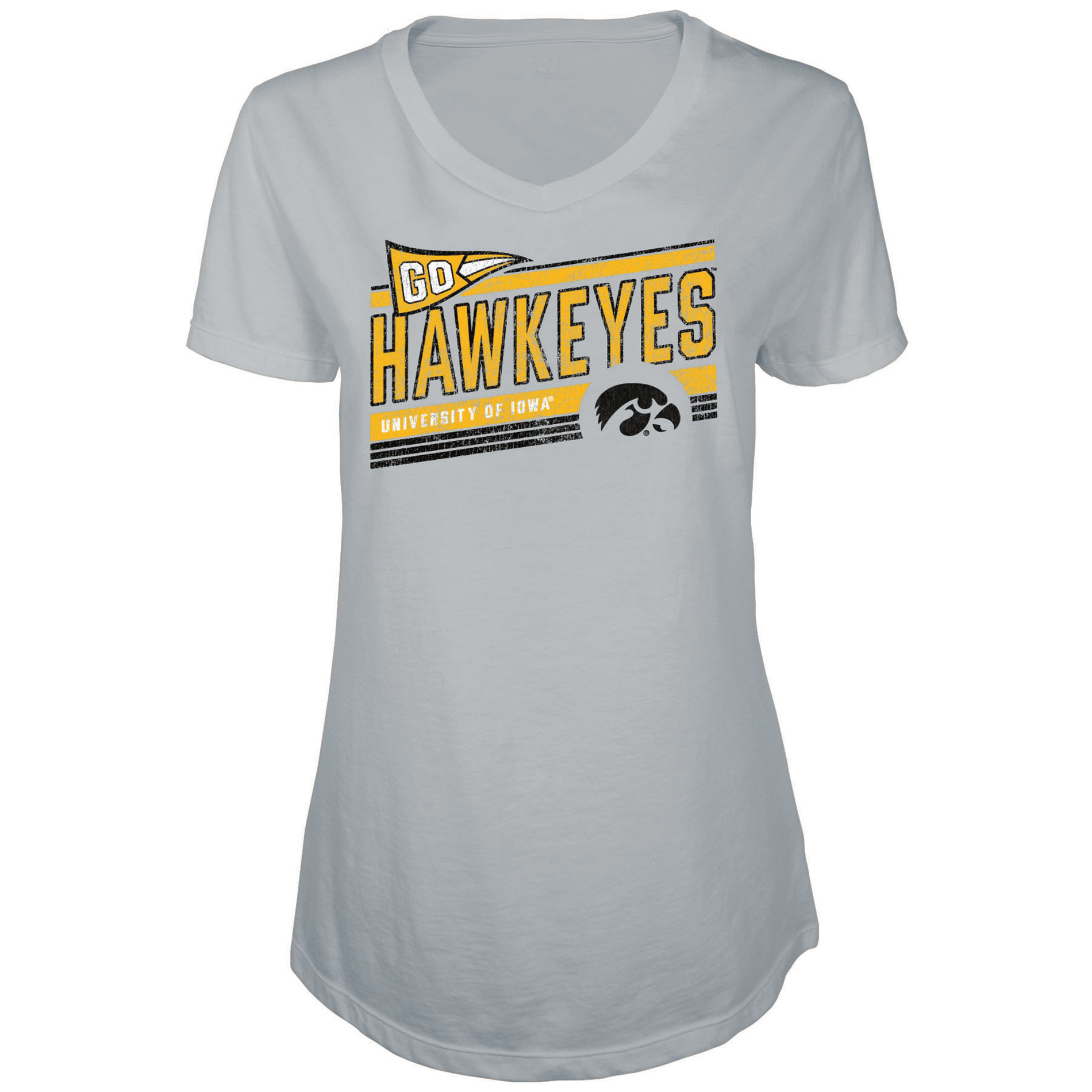 NCAA Women&#8217;s Iowa Hawkeyes V-Neck T-Shirt