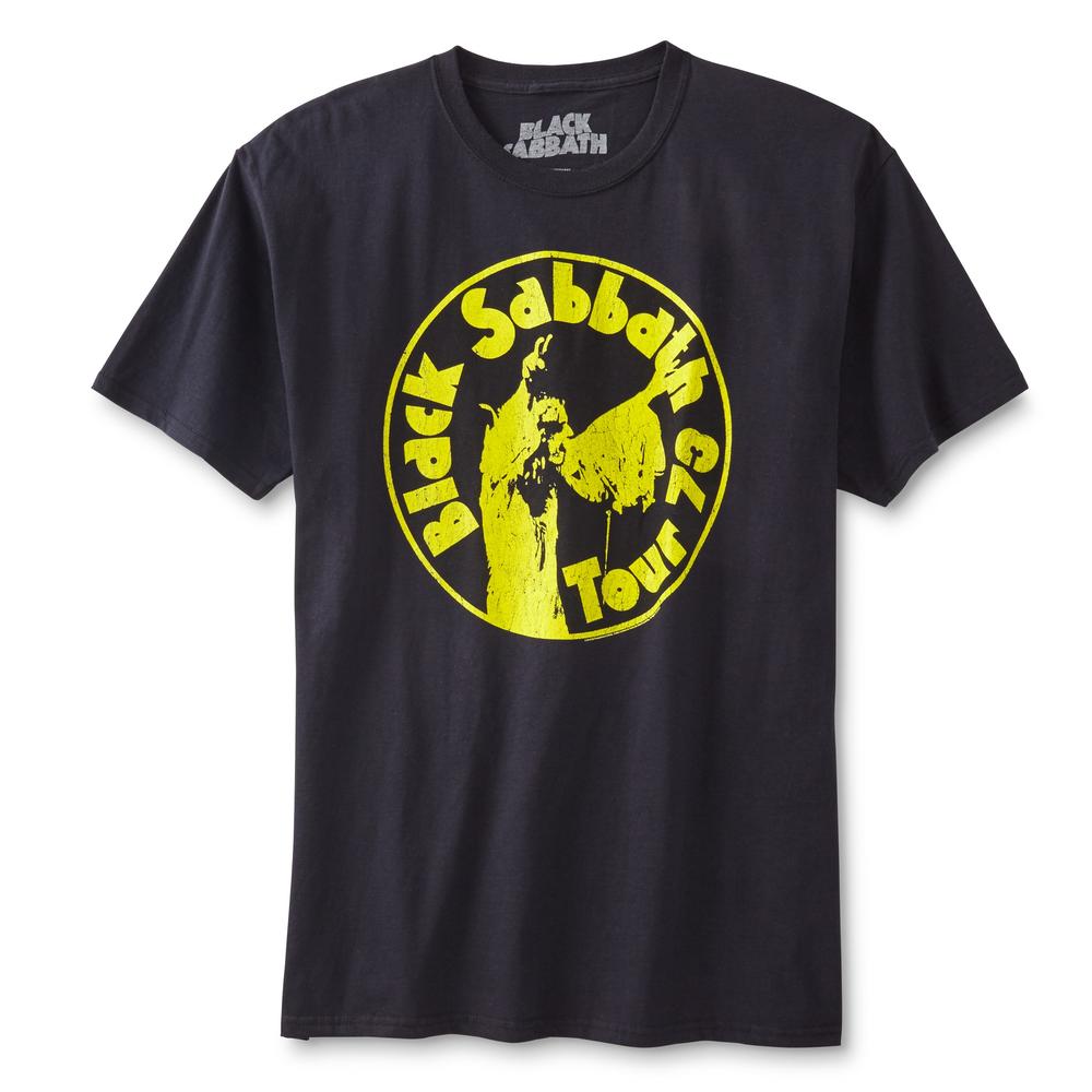 Screen Tee Market Brands Black Sabbath Young Men's Graphic T-Shirt-Tour 73