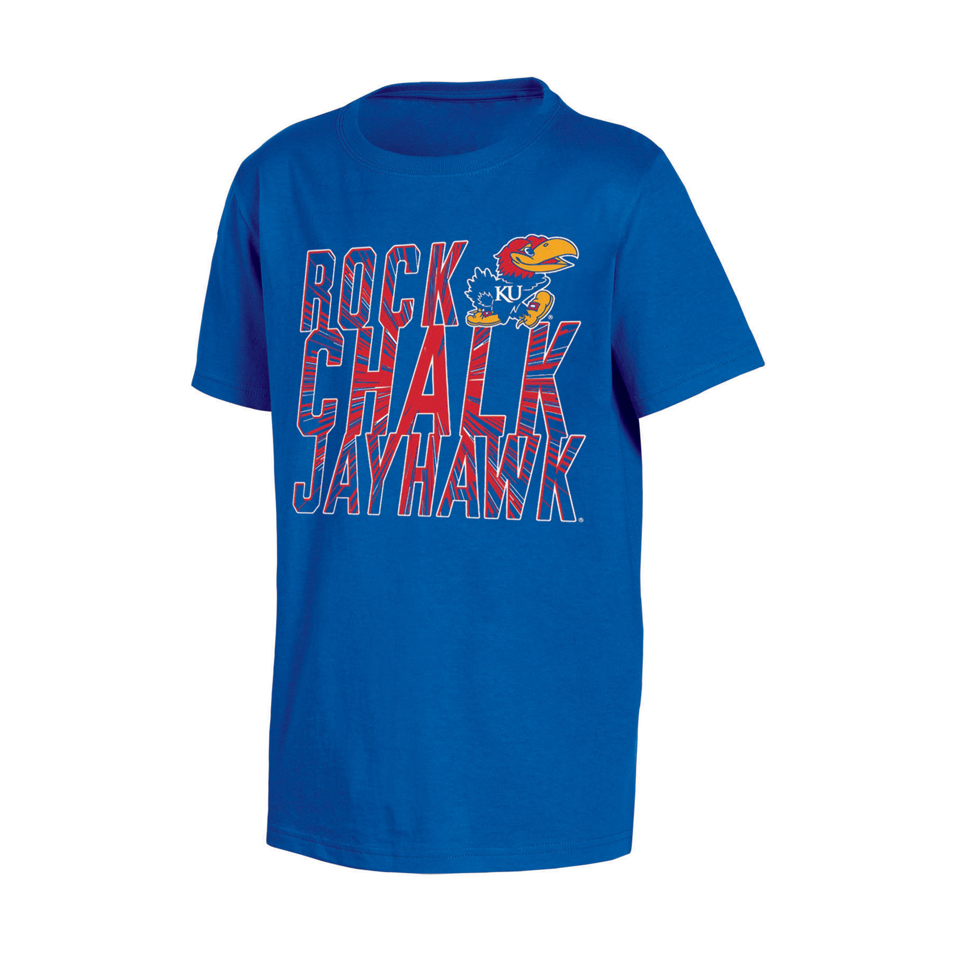 NCAA Boys’ Kansas Jayhawks T-Shirt - Rock Chalk Jayhawk, Size: XL NCAA Boys’ Kansas Jayhawks T-Shirt - Rock Chalk Jayhawk, Size: XL