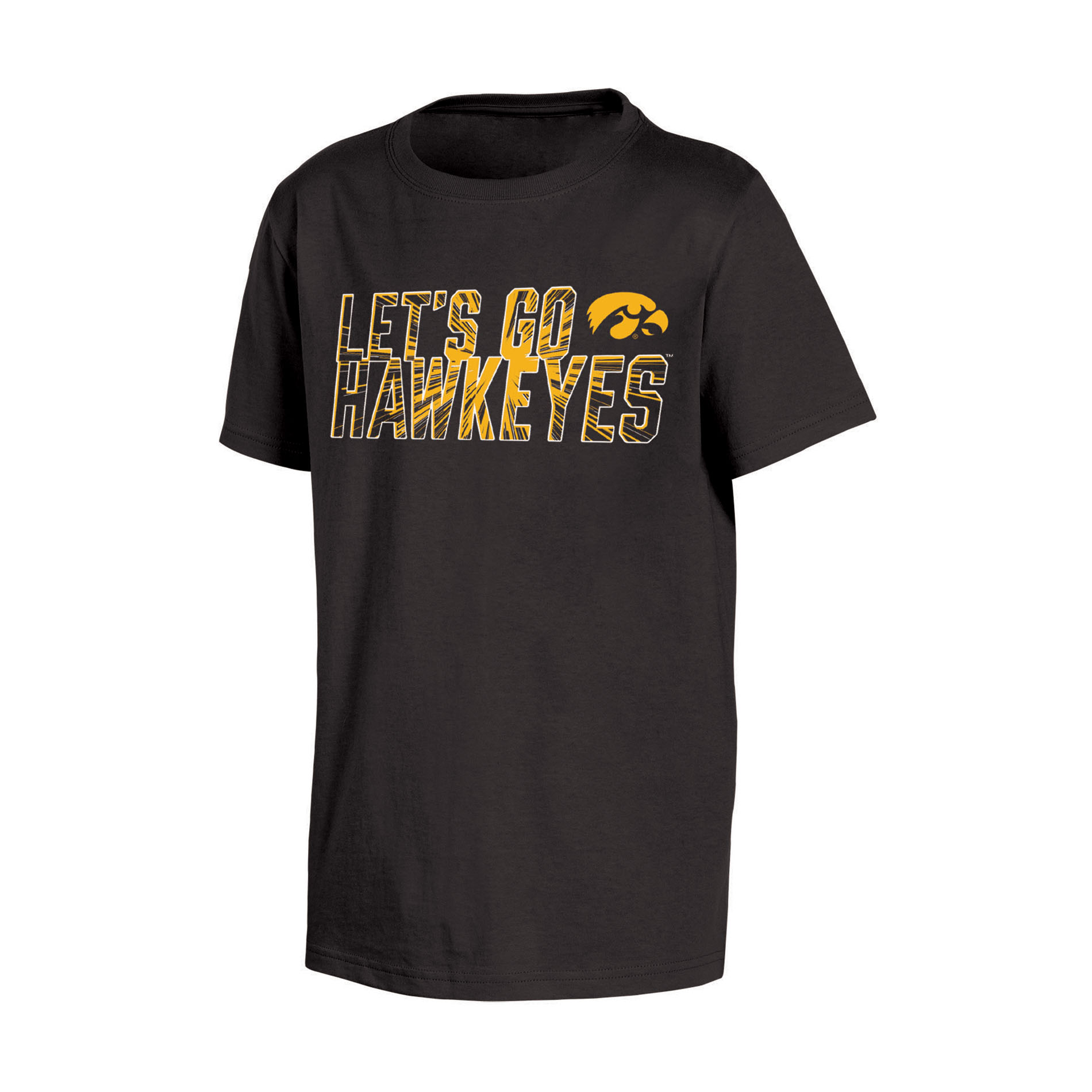 NCAA Boys’ Iowa Hawkeyes T-Shirt - Let’s Go Hawkeyes