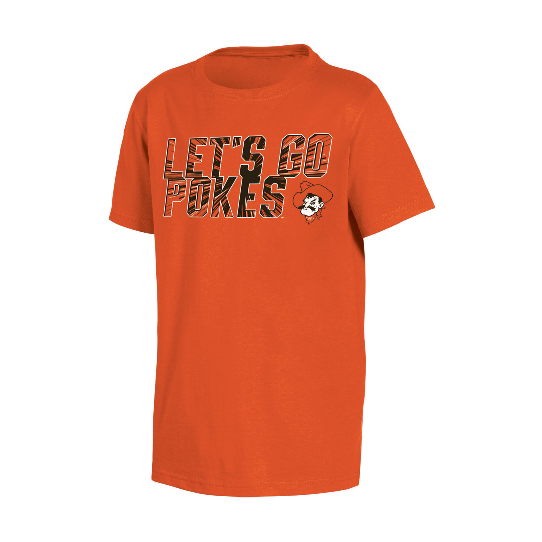NCAA Boys’ Oklahoma State Cowboys T-Shirt - Let’s Go Pokes, Size: Large NCAA Boys’ Oklahoma State Cowboys T-Shirt - Let’s Go Pokes, Size: Large