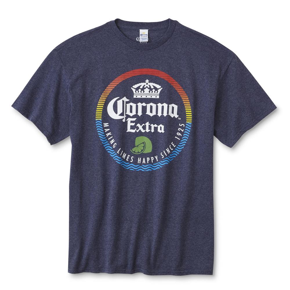 Screen Tee Market Brands Corona Extra Men's Graphic T-Shirt-Happy Limes