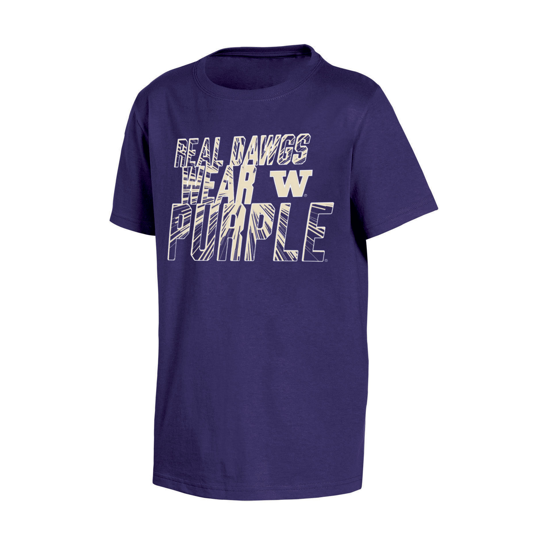 NCAA Boys’ Washington Huskies T-Shirt - Real Dawgs Wear Purple, Size: Medium NCAA Boys’ Washington Huskies T-Shirt - Real Dawgs Wear Purple, Size: Medium
