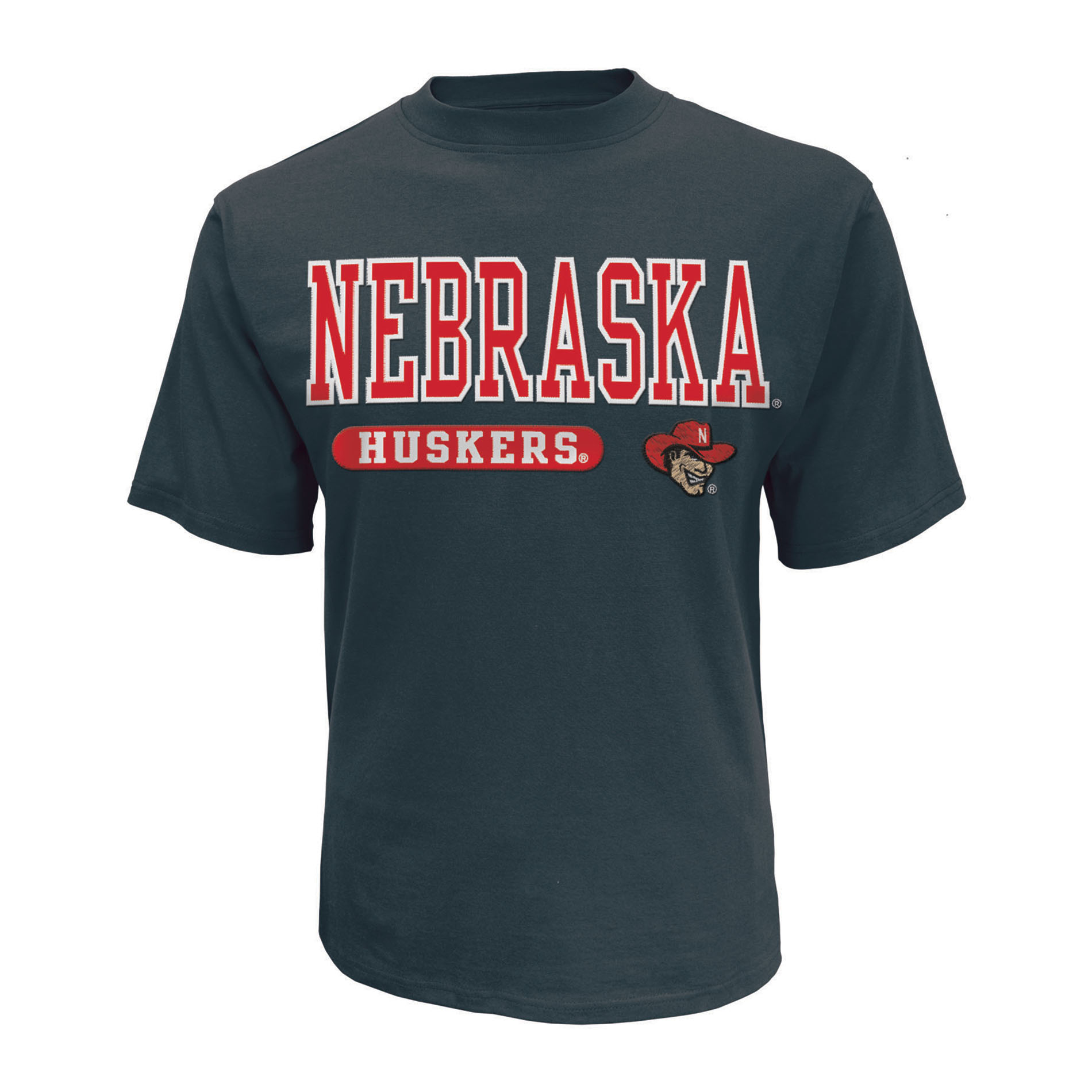NCAA Men&#8217;s Short-Sleeve Applique T-Shirt - Nebraska Cornhuskers