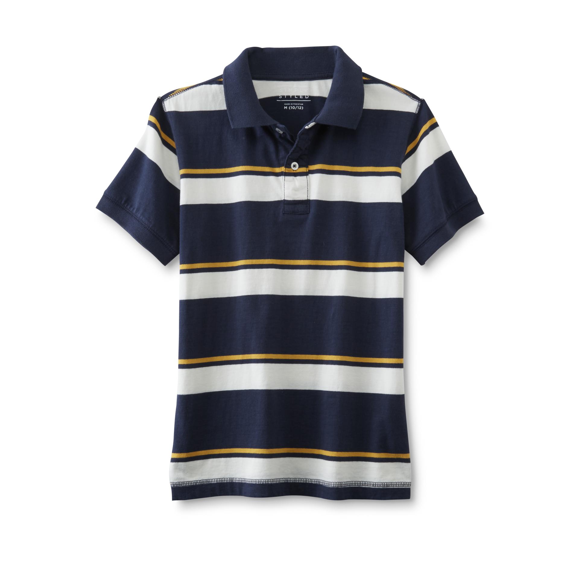 Simply Styled Boy's Polo Shirt - Striped