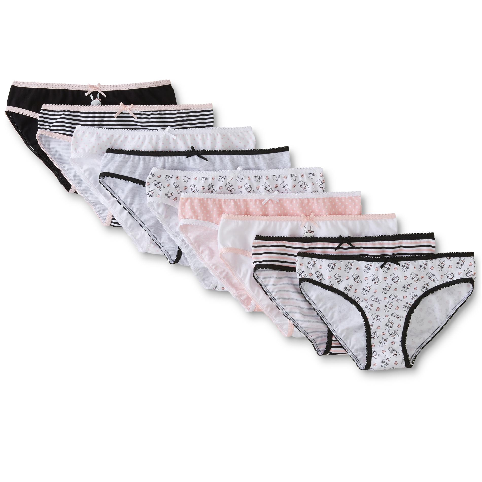 Girls' 9Pack Bikini Panties Assorted Shop Your Way Online