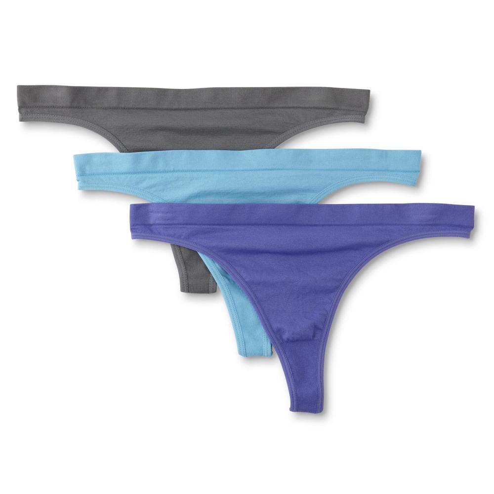 Simply Styled Women's 3-Pack Thong Panties